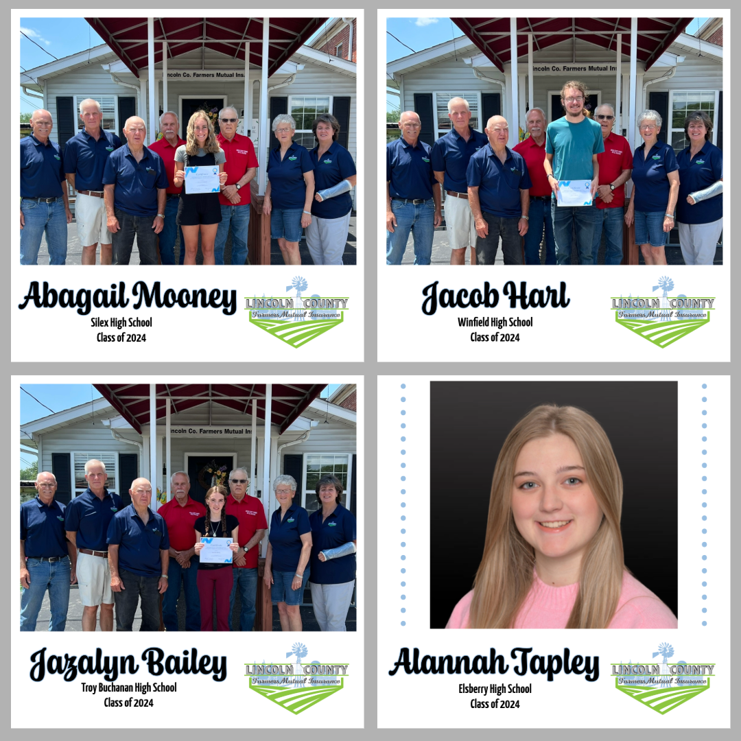 Read more about the article LINCOLN COUNTY FARMERS MUTUAL INSURANCE COMPANY  2024 SCHOLARSHIP RECIPIENTS